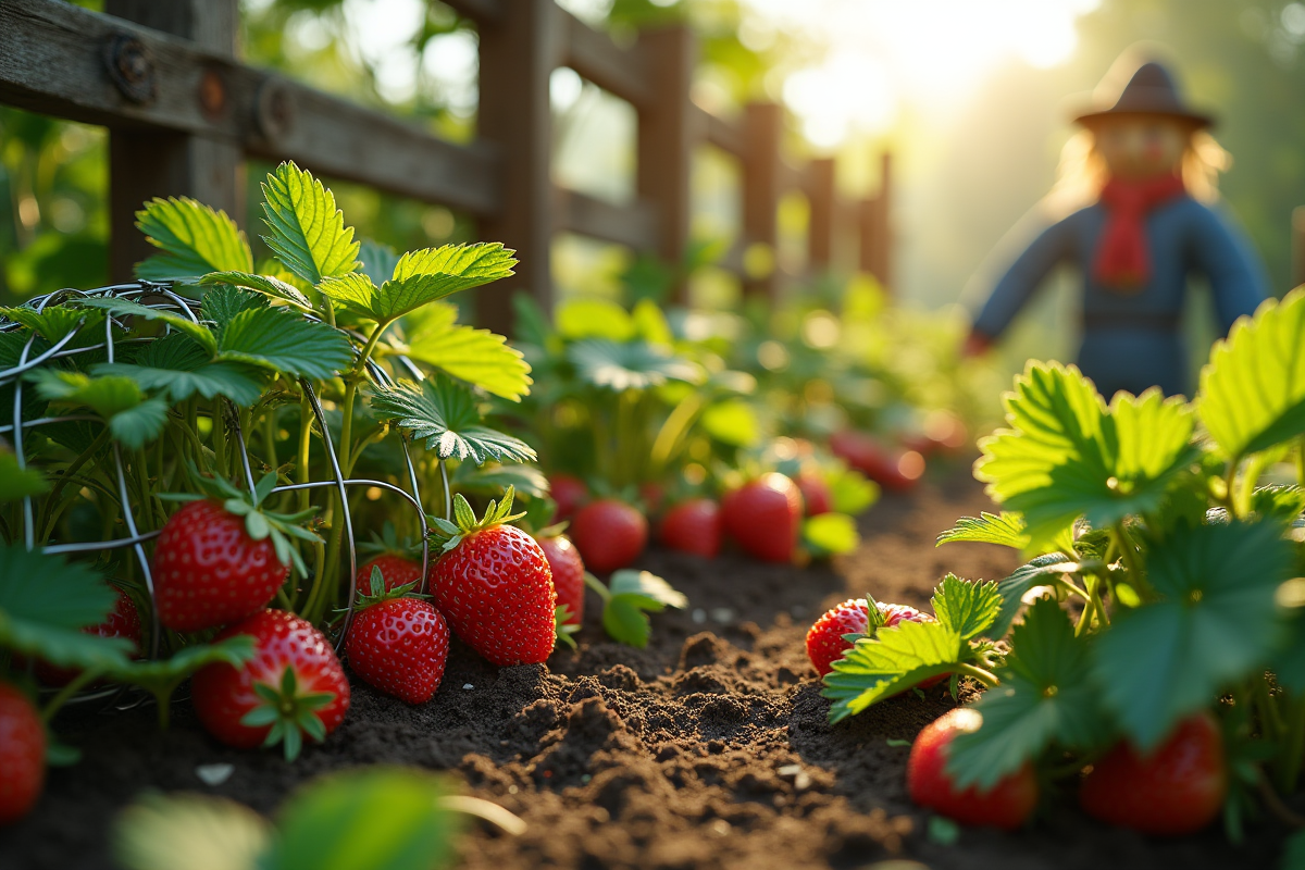 fraises écureuils