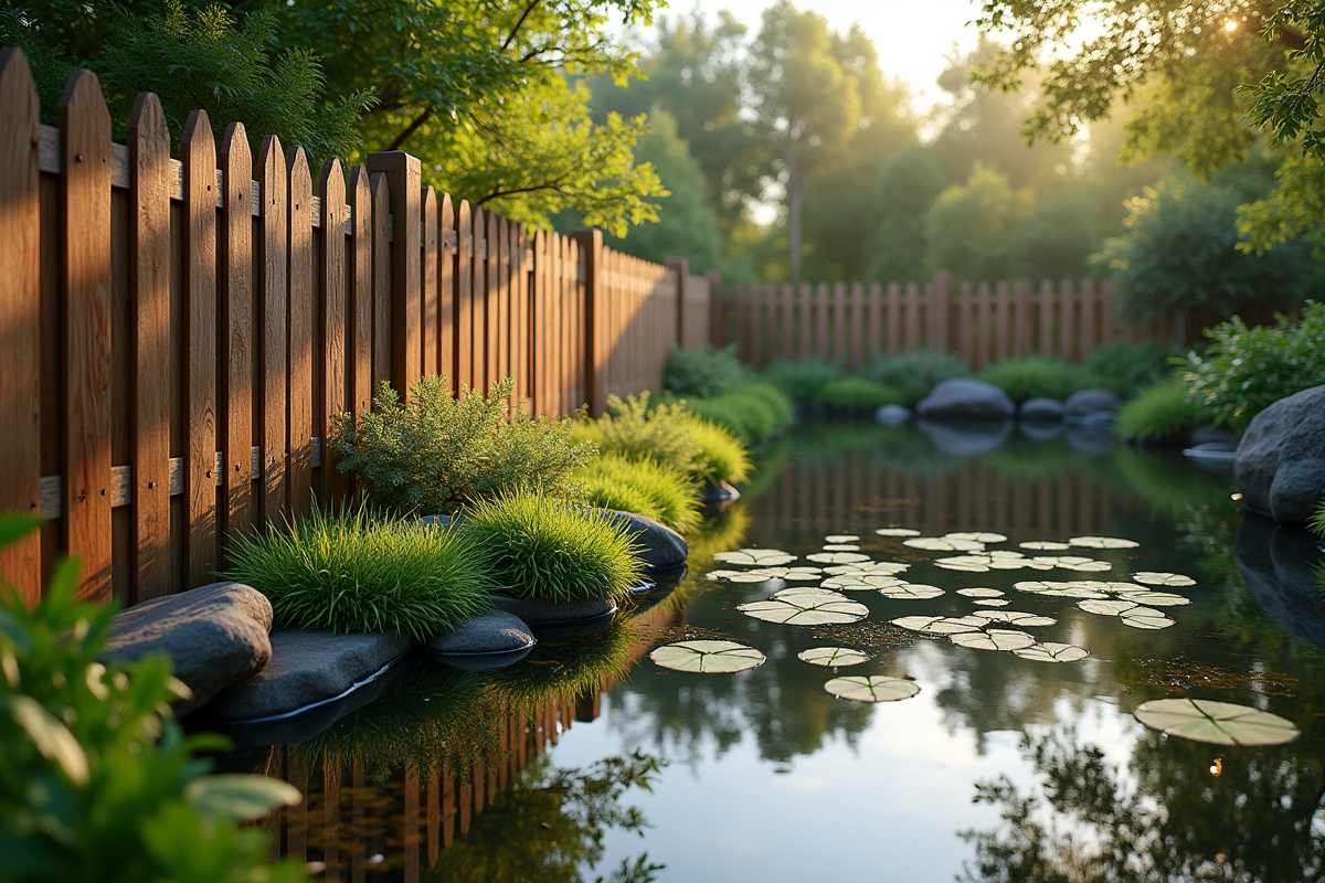 clôtures de jardin en bois